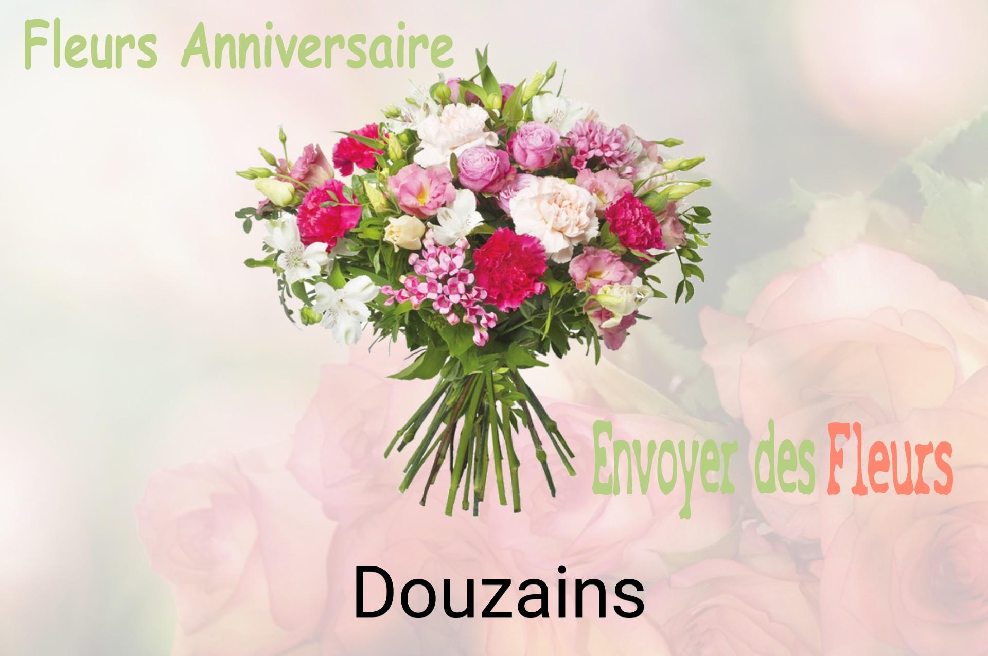 Bouquet de fleurs d’anniversaire livré à Douzains