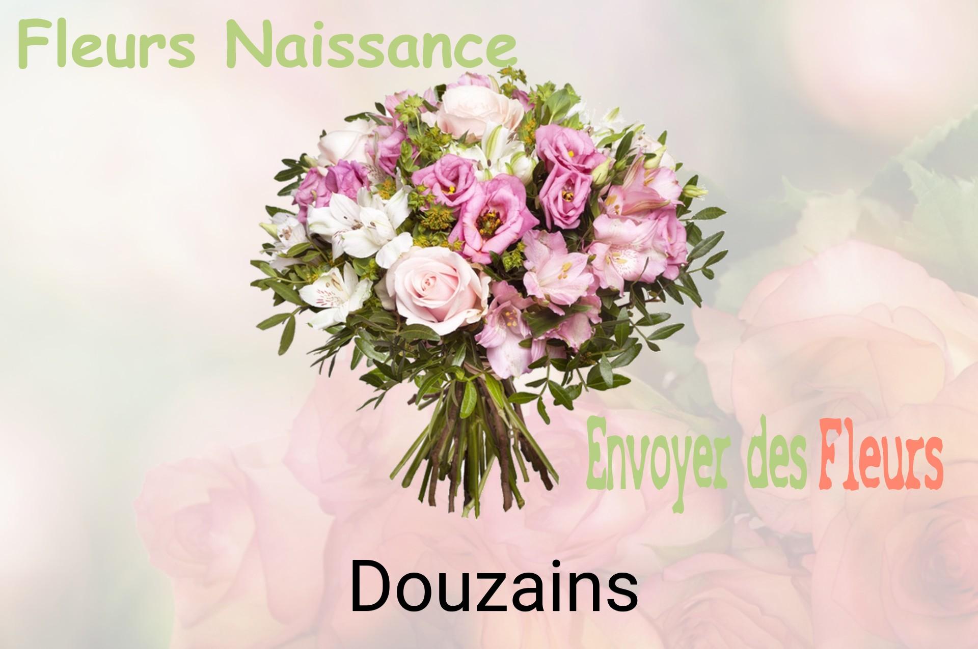 Bouquet de fleurs de naissance livré à Douzains